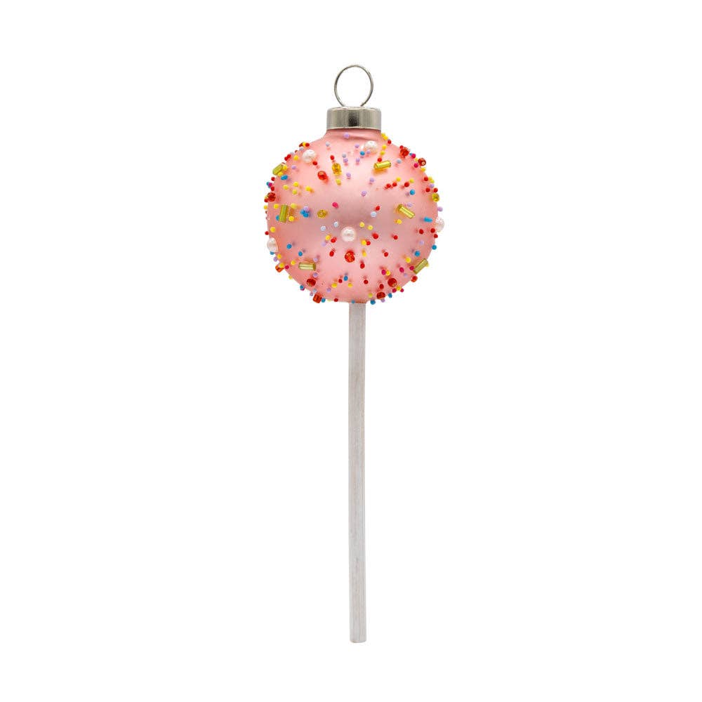 Sprinkle Cake Pop Ornament