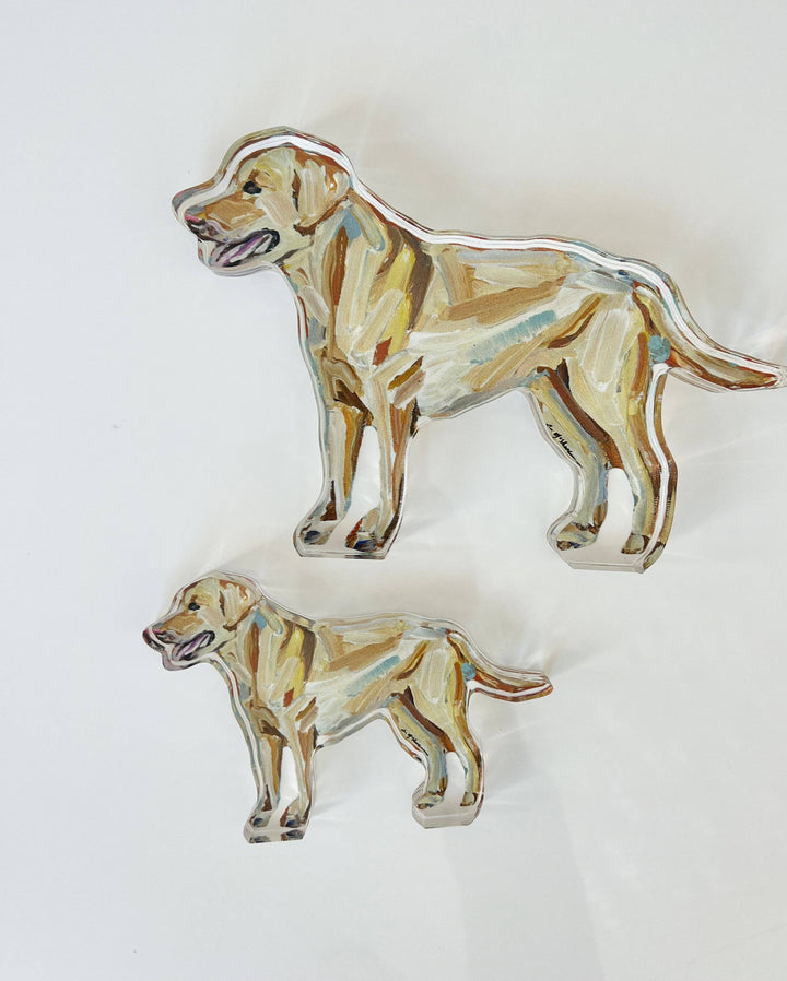 Acrylic Yellow Lab