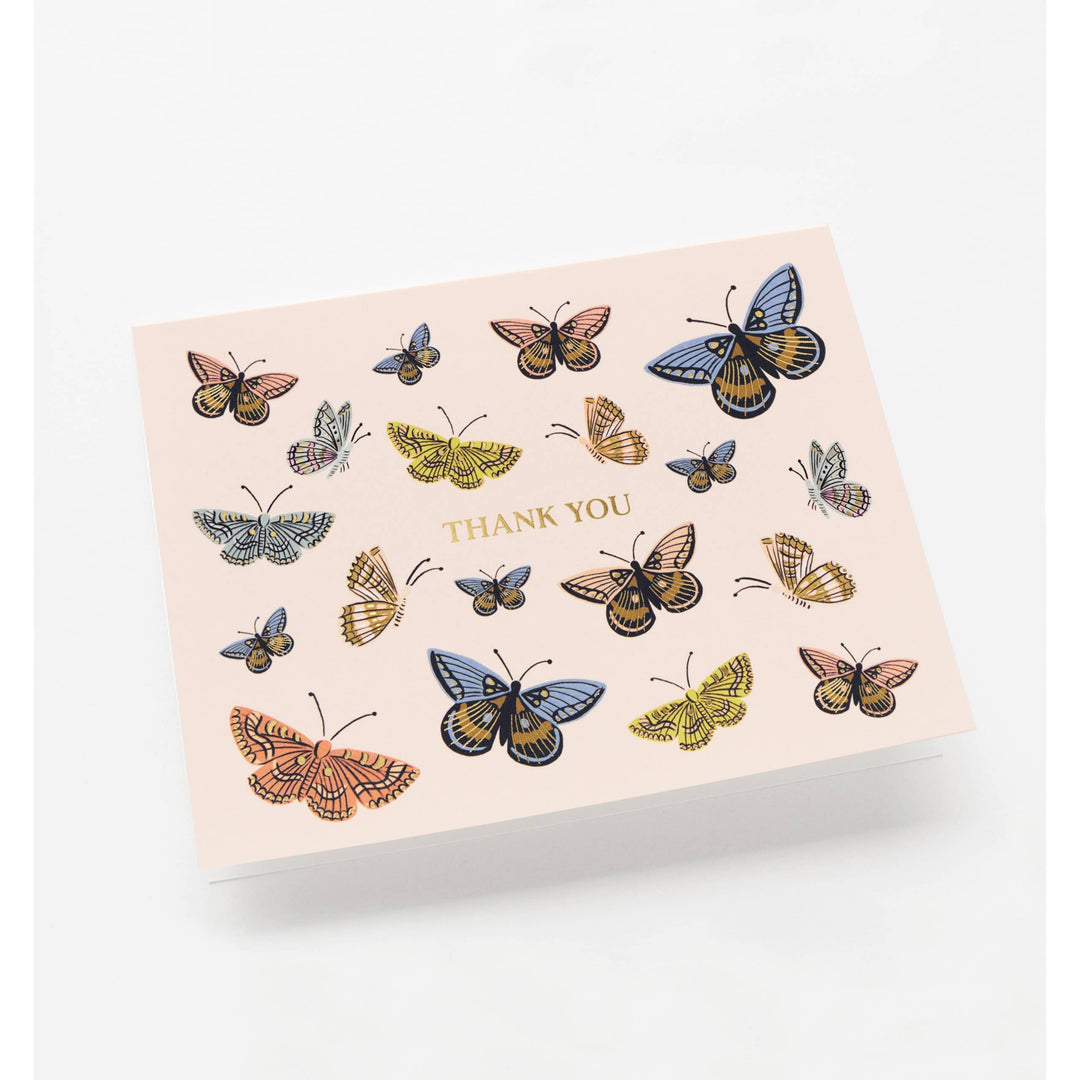 Boxed set of Monarch Thank You Card