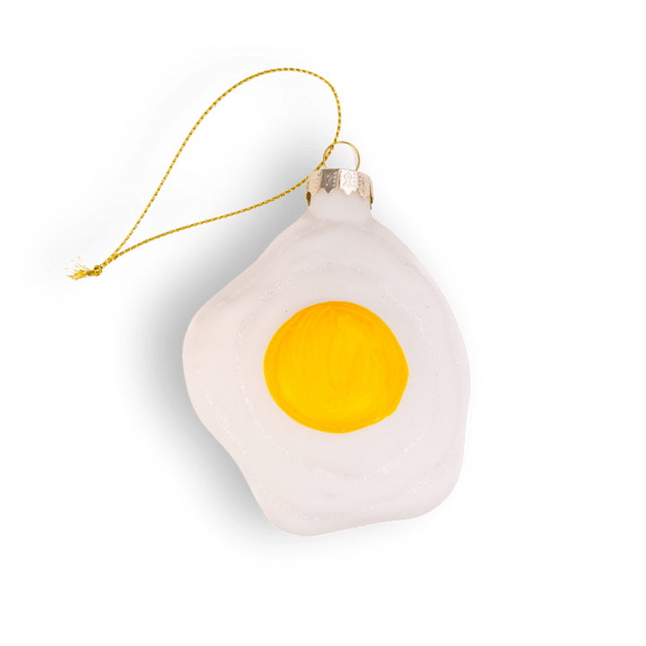 Fried Egg Glass Ornament