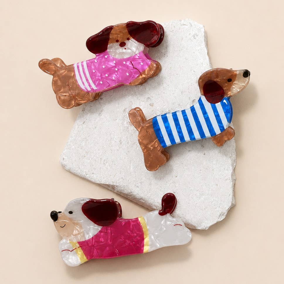 Pink Dog Hair Clip