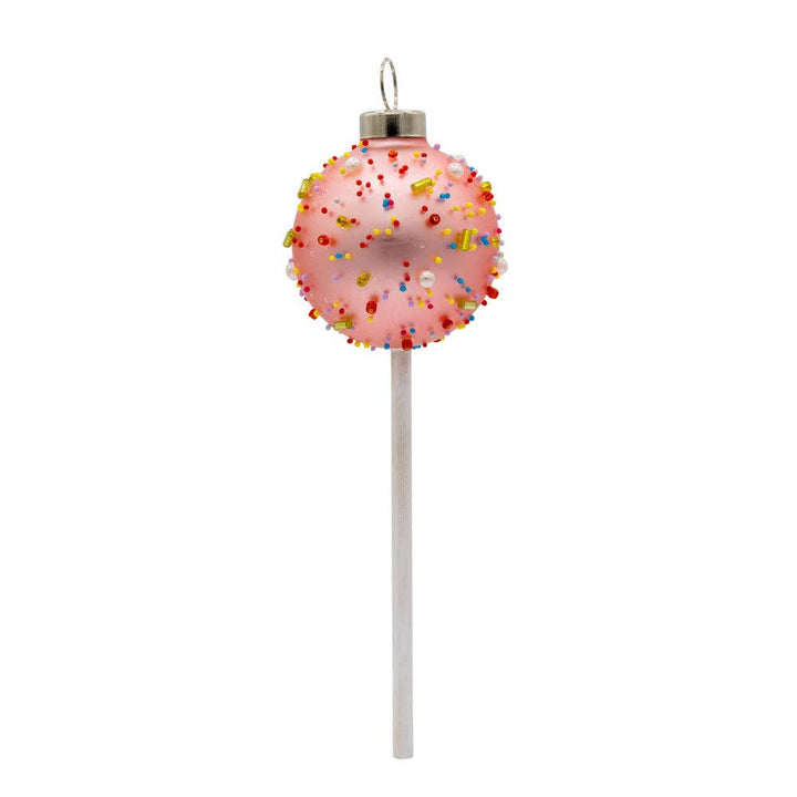 Sprinkle Cake Pop Ornament
