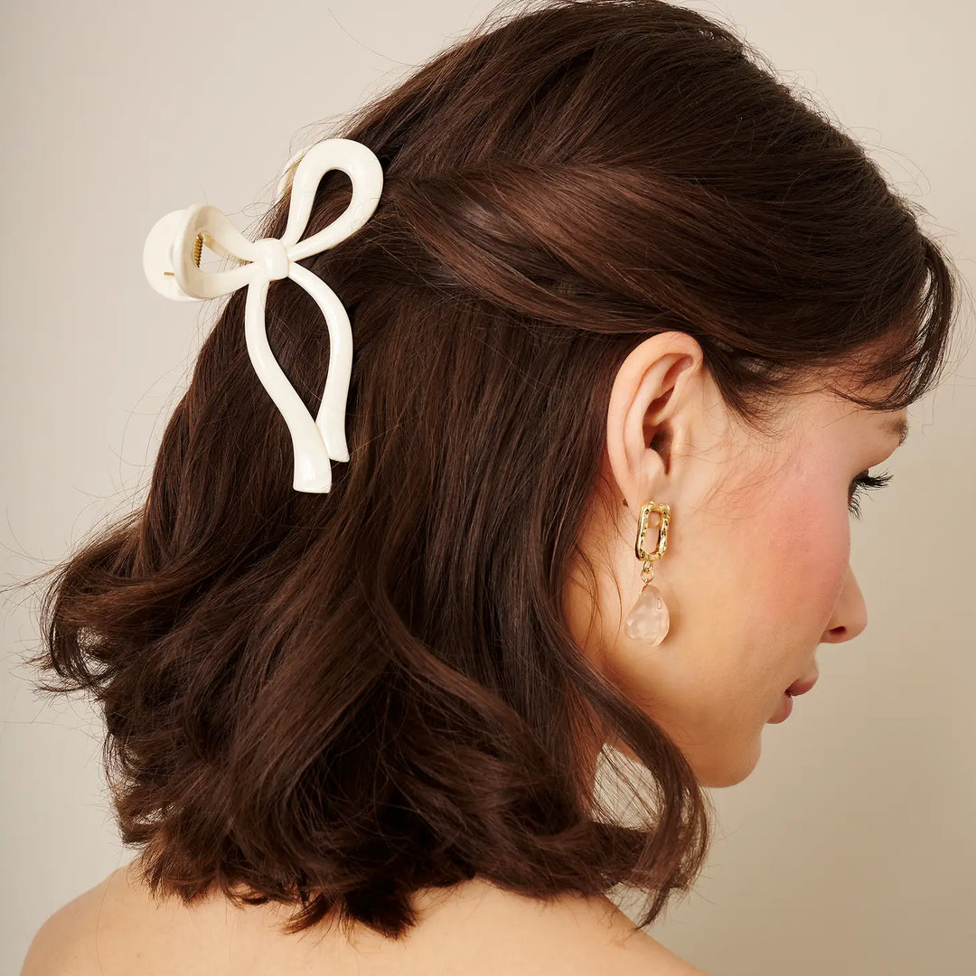 Black Ribbon Claw Clip