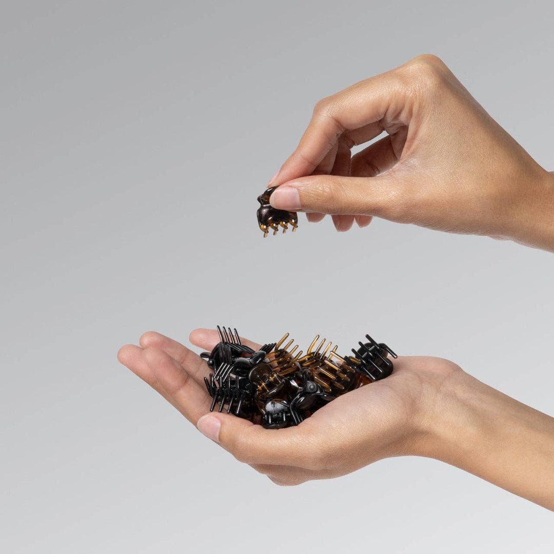 Black & Tort Micro Cloud Clips