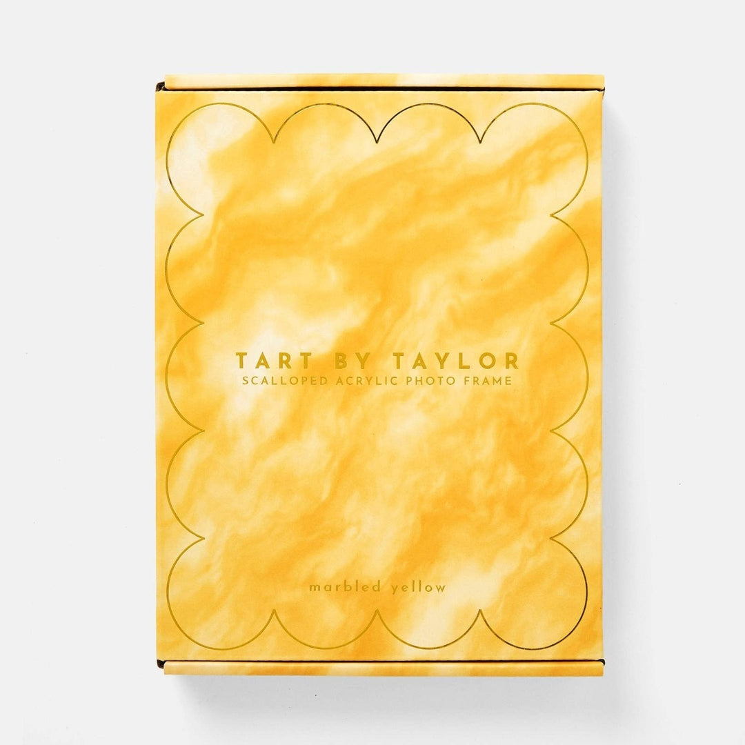 Yellow Marbled Acrylic Picture Frame