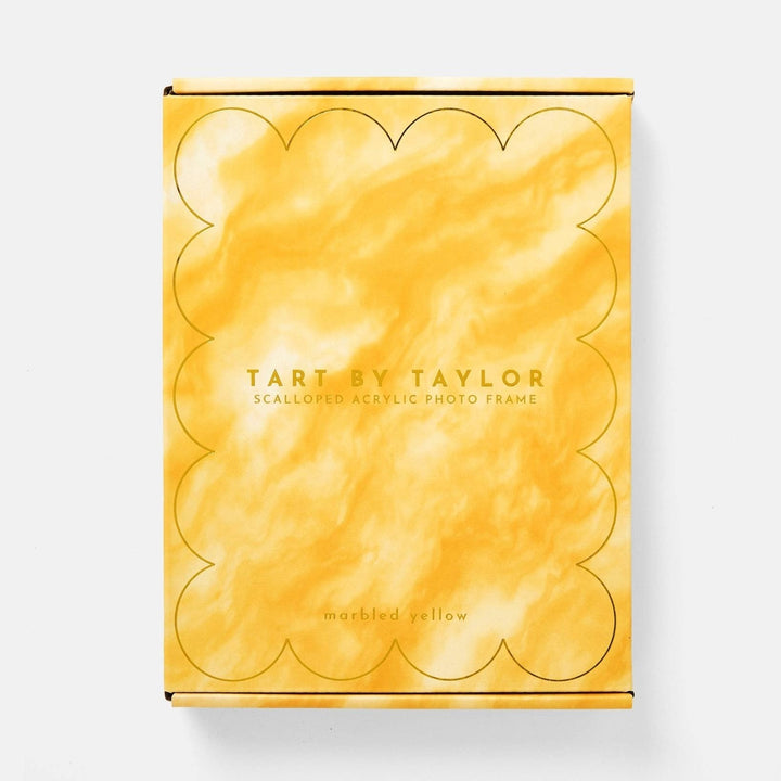 Yellow Marbled Acrylic Picture Frame