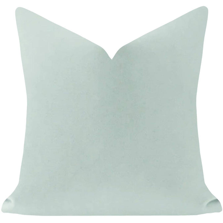 Robin's Egg Solid Velvet Pillow