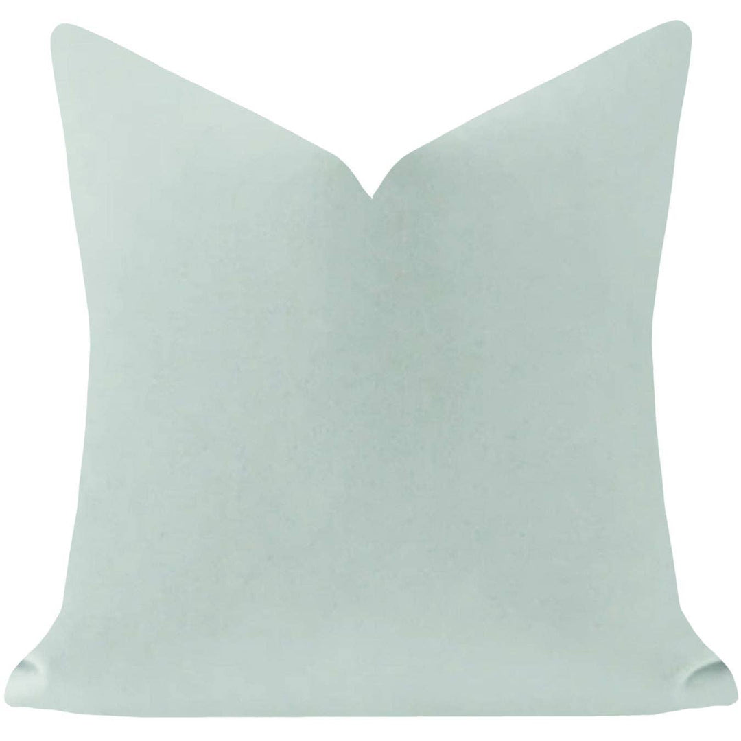 Robin's Egg Solid Velvet Pillow