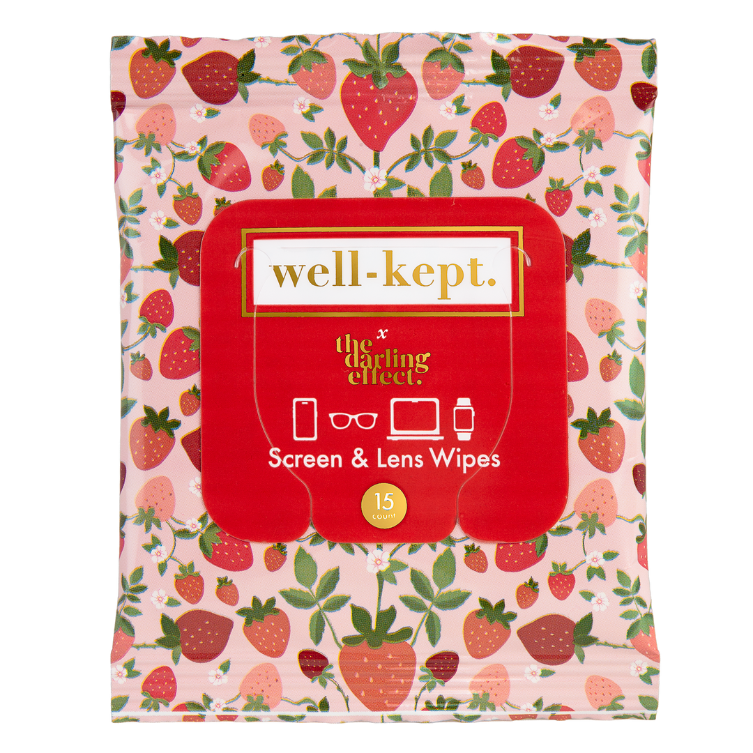 Strawberry Fields Screen & Lens Wipes