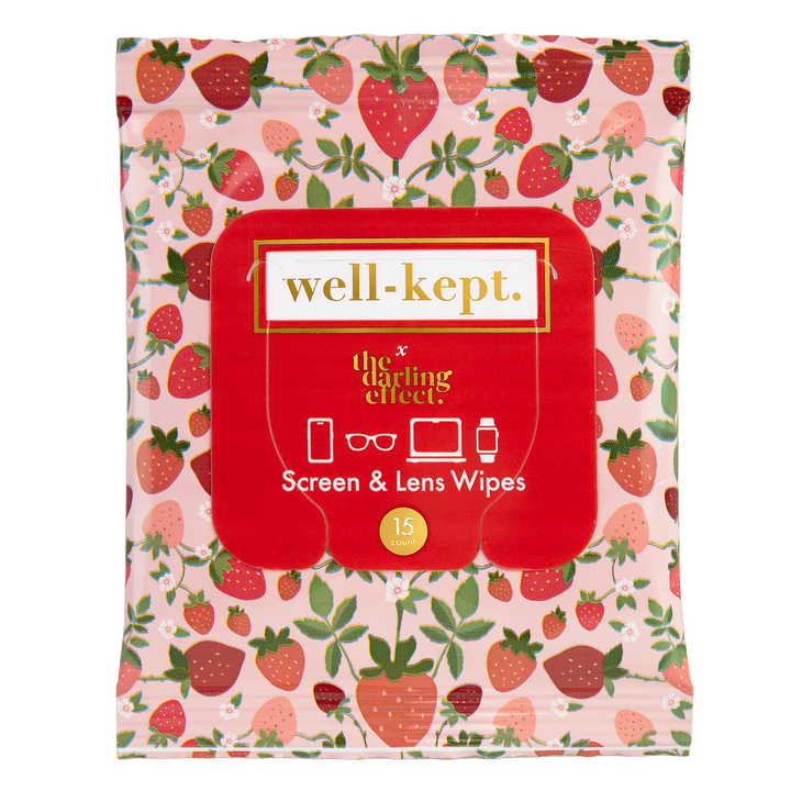 Strawberry Fields Screen & Lens Wipes