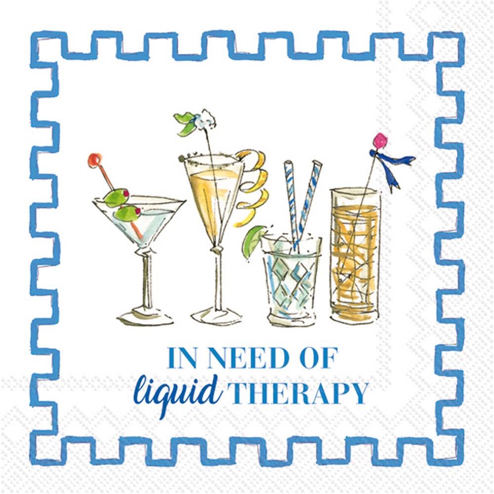 Liquid Therapy Paper Cocktail Napkin