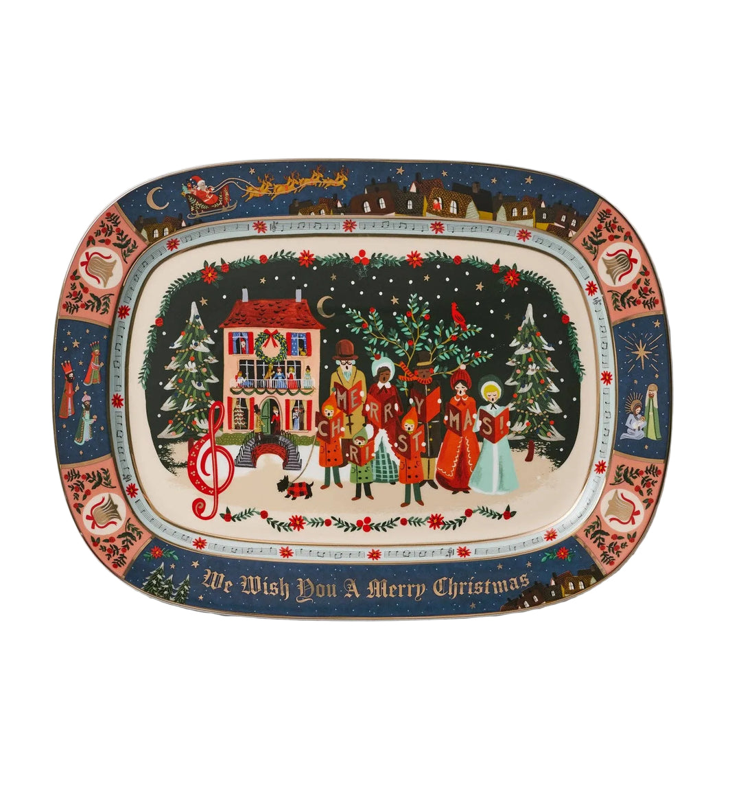 Christmas Carols Serving Tray
