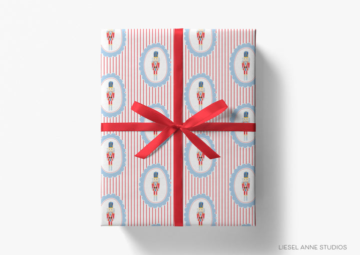 Nutcracker Red Stripe Gift Wrap