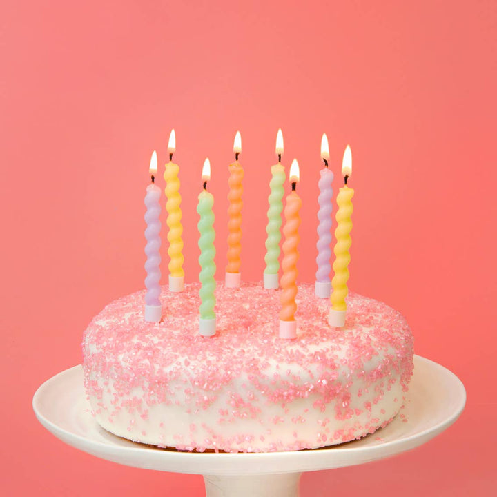 Twisted Pastel Birthday Candles