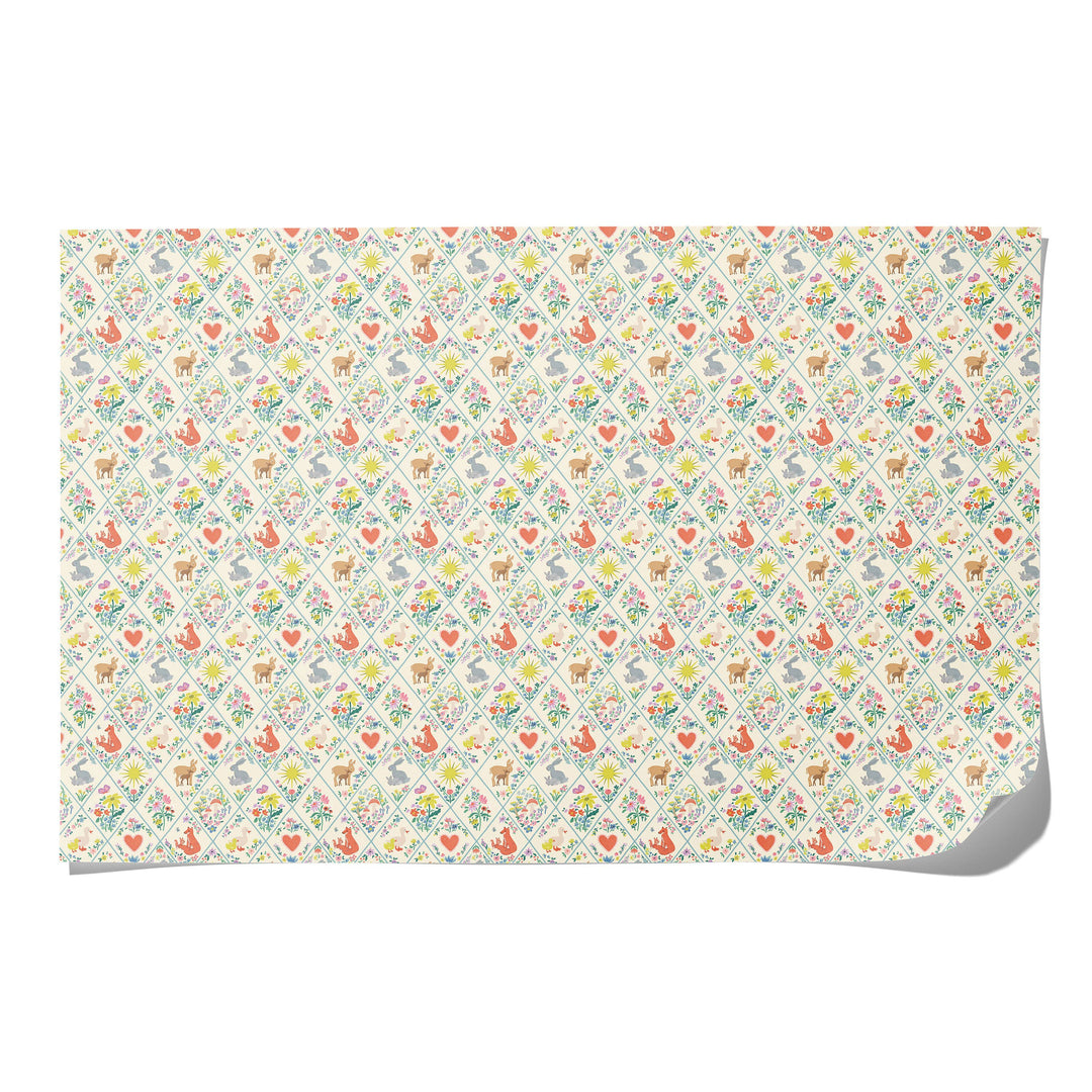 Woodland Critters Wrapping Paper
