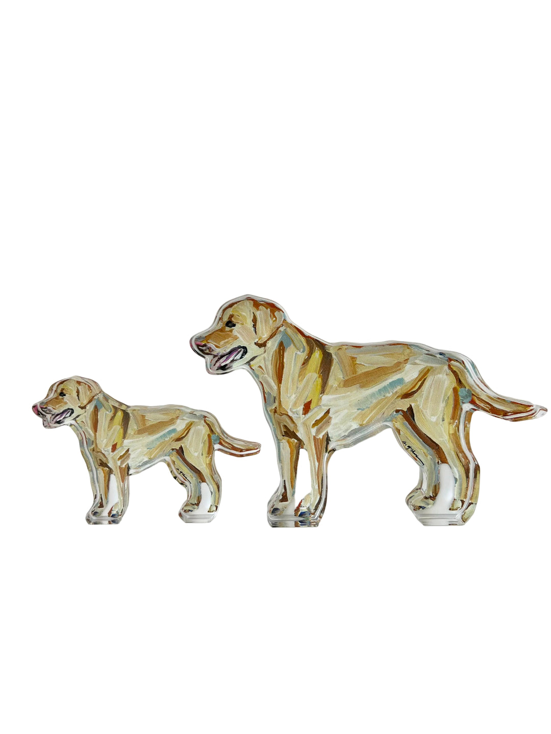 Acrylic Yellow Lab