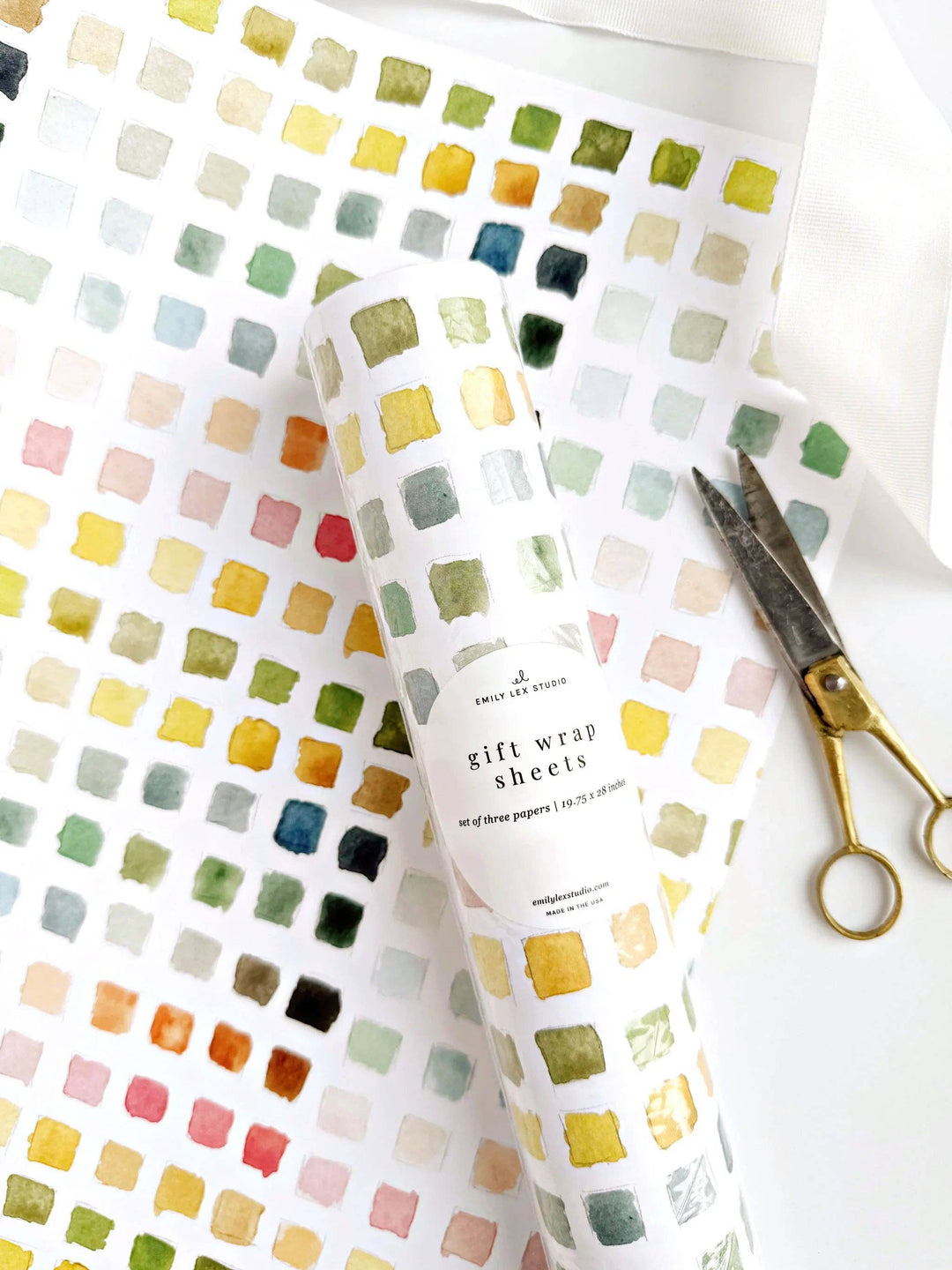 Paint Swatch Wrapping Paper