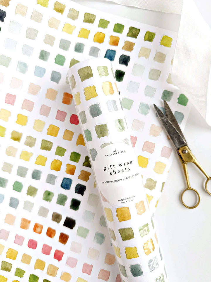 Paint Swatch Wrapping Paper