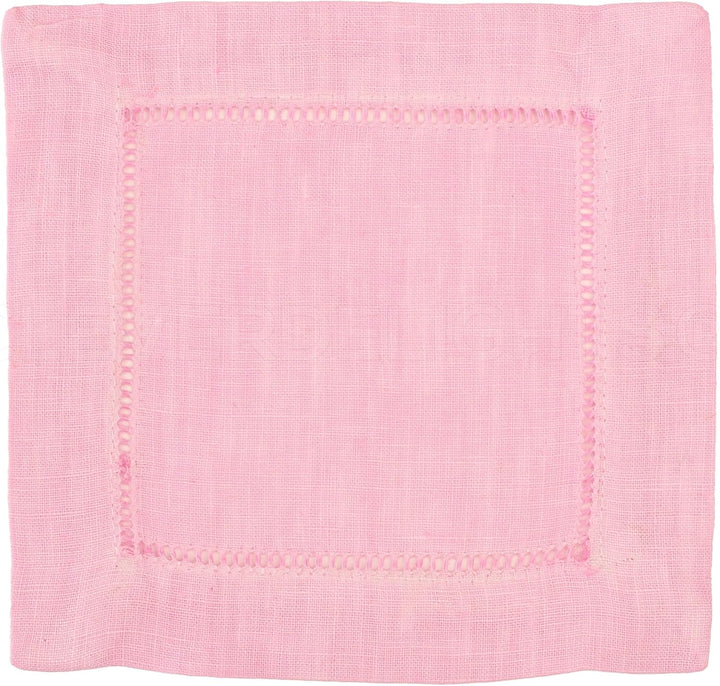 Light Pink 100% Linen Cocktail Napkins