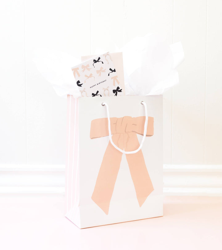 Pink Bow Gift Bag