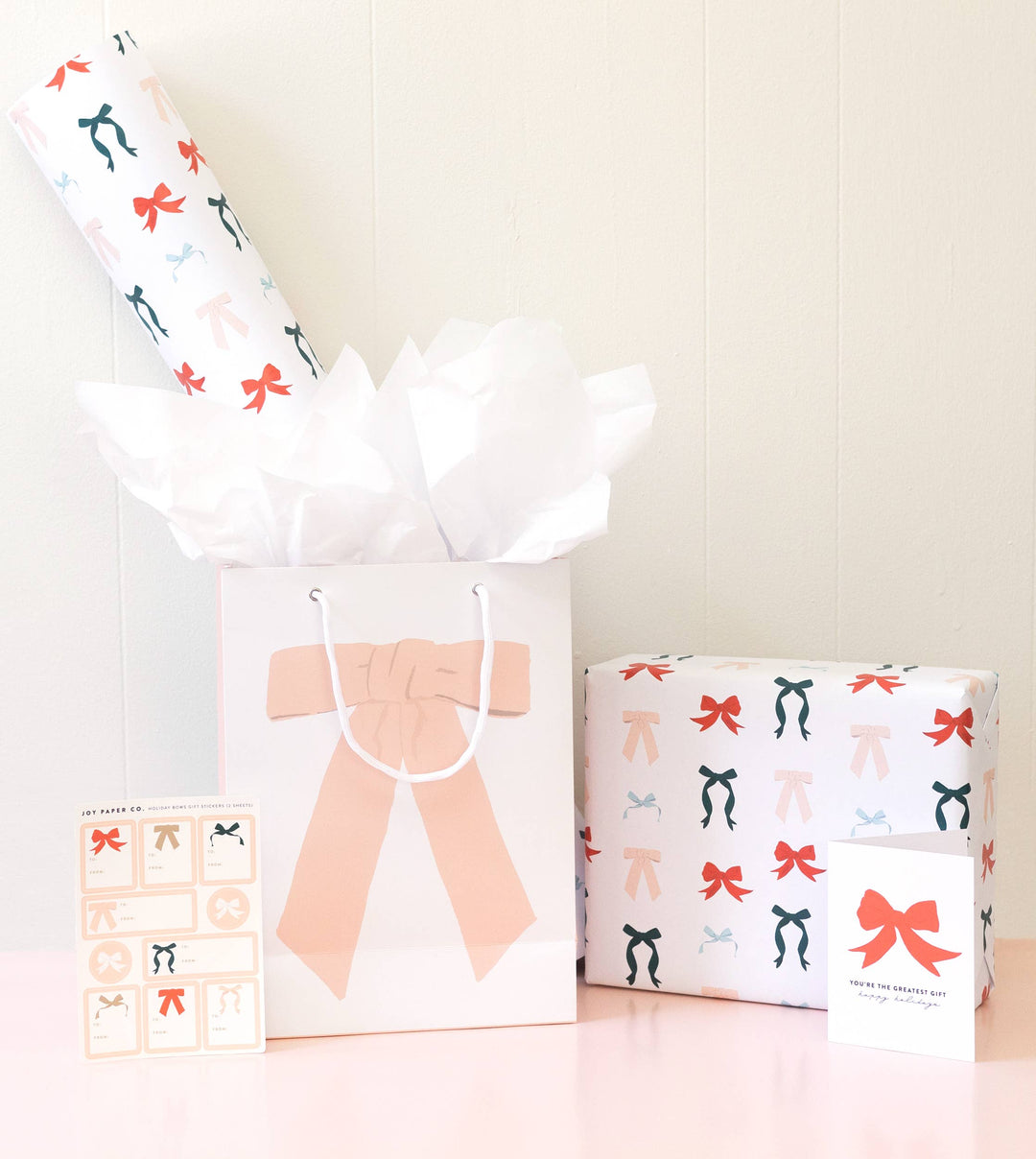 Pink Bow Gift Bag