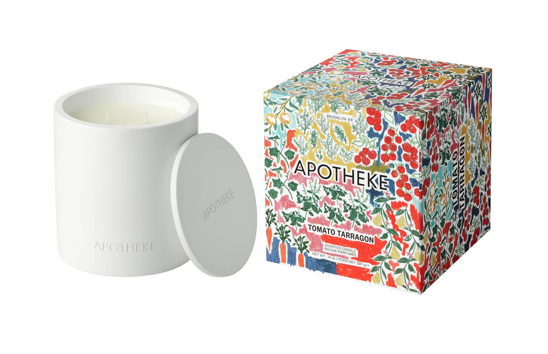 Tomato Tarragon 2-Wick Concrete Candle