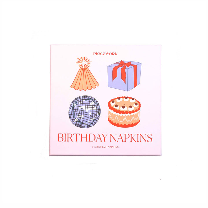 Birthday Cocktail Napkins - Set of 4