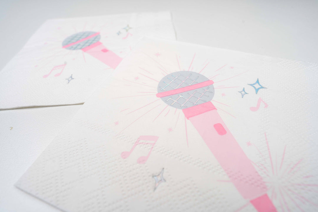 Microphone Cocktail Napkins