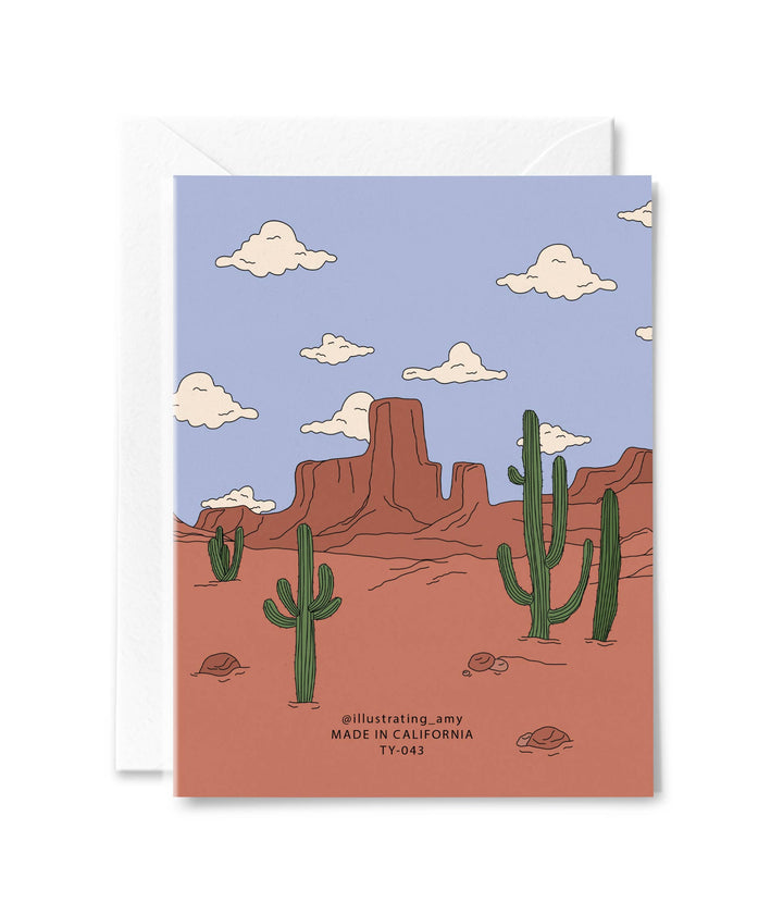 A Western Thank You Card