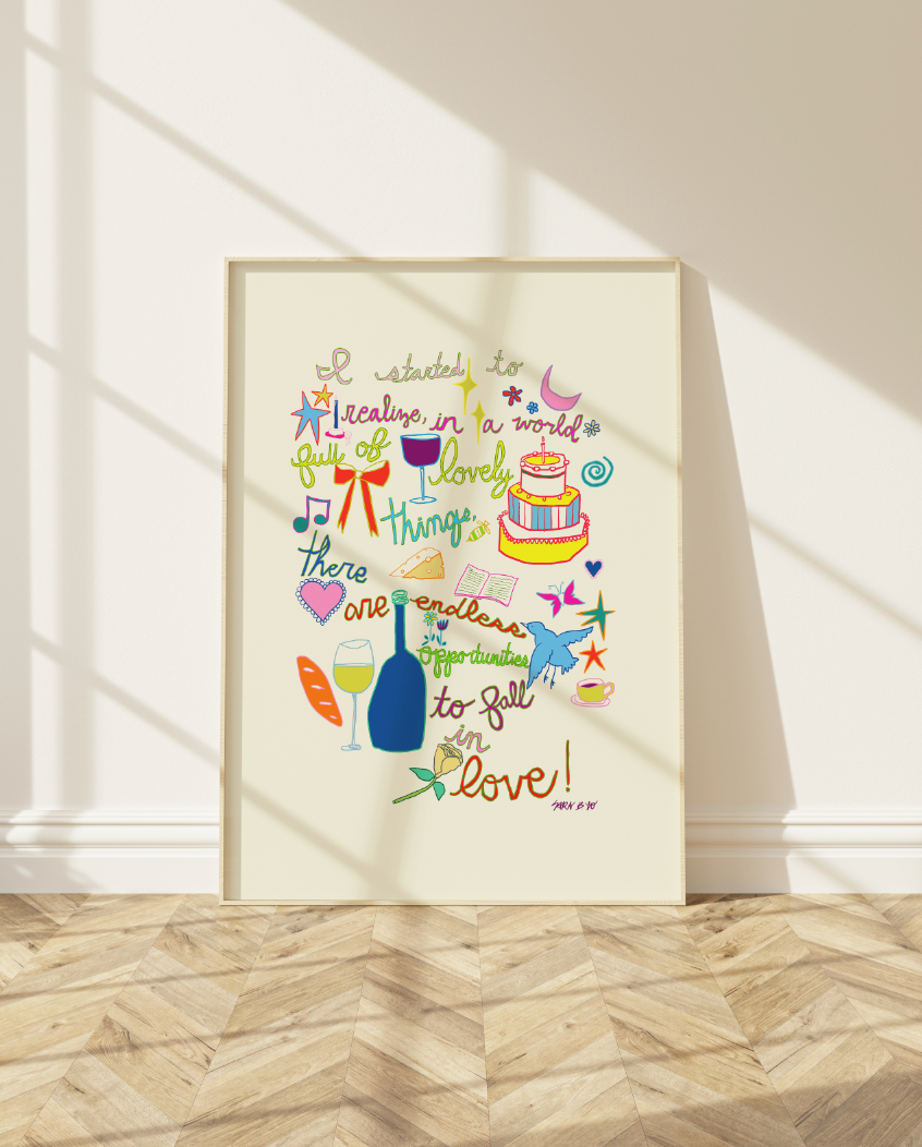 Lovely Things Art Print : Small