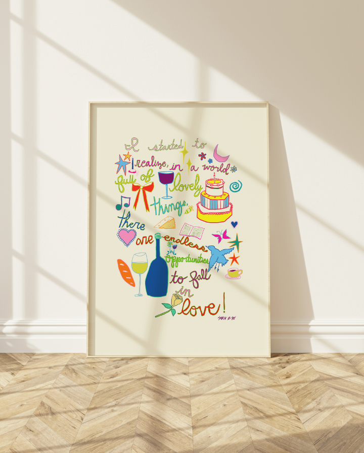 Lovely Things Art Print : Small