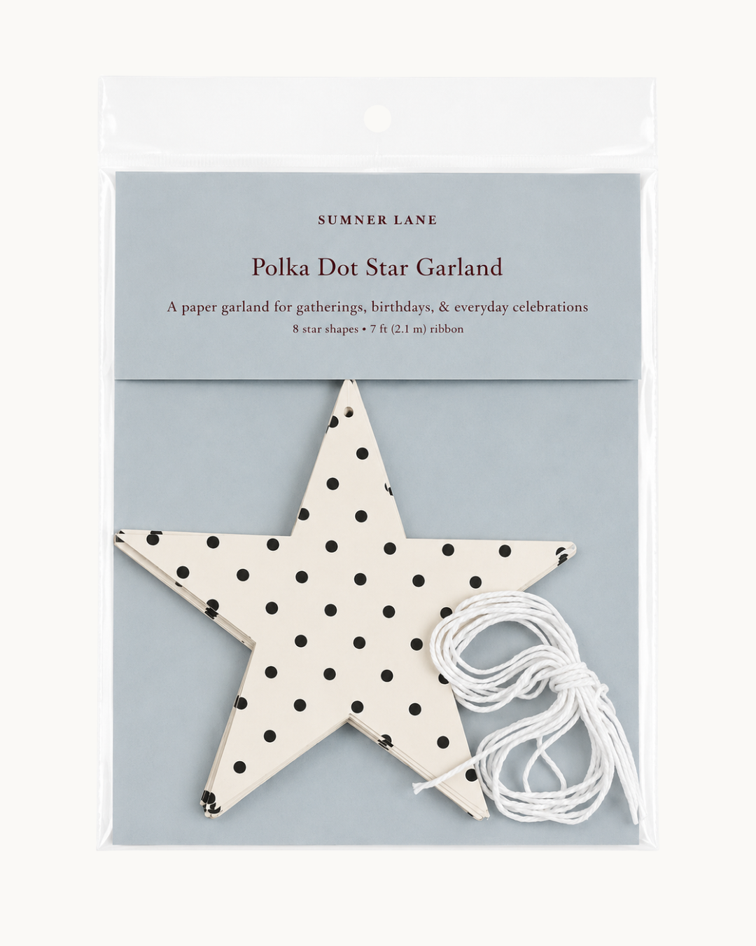 Polka Dot Star Garland