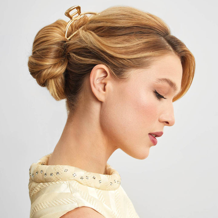 Gold Open Shape Claw Clip