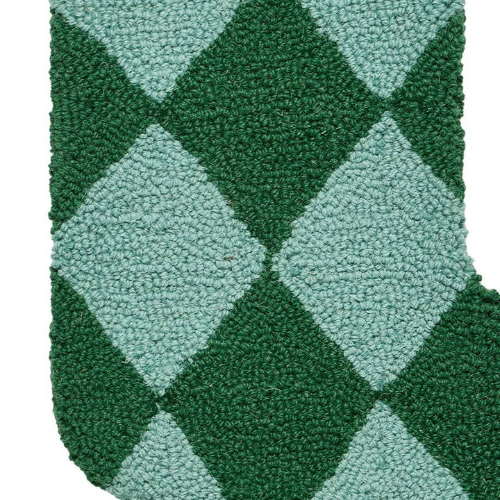Argyle Green Stocking
