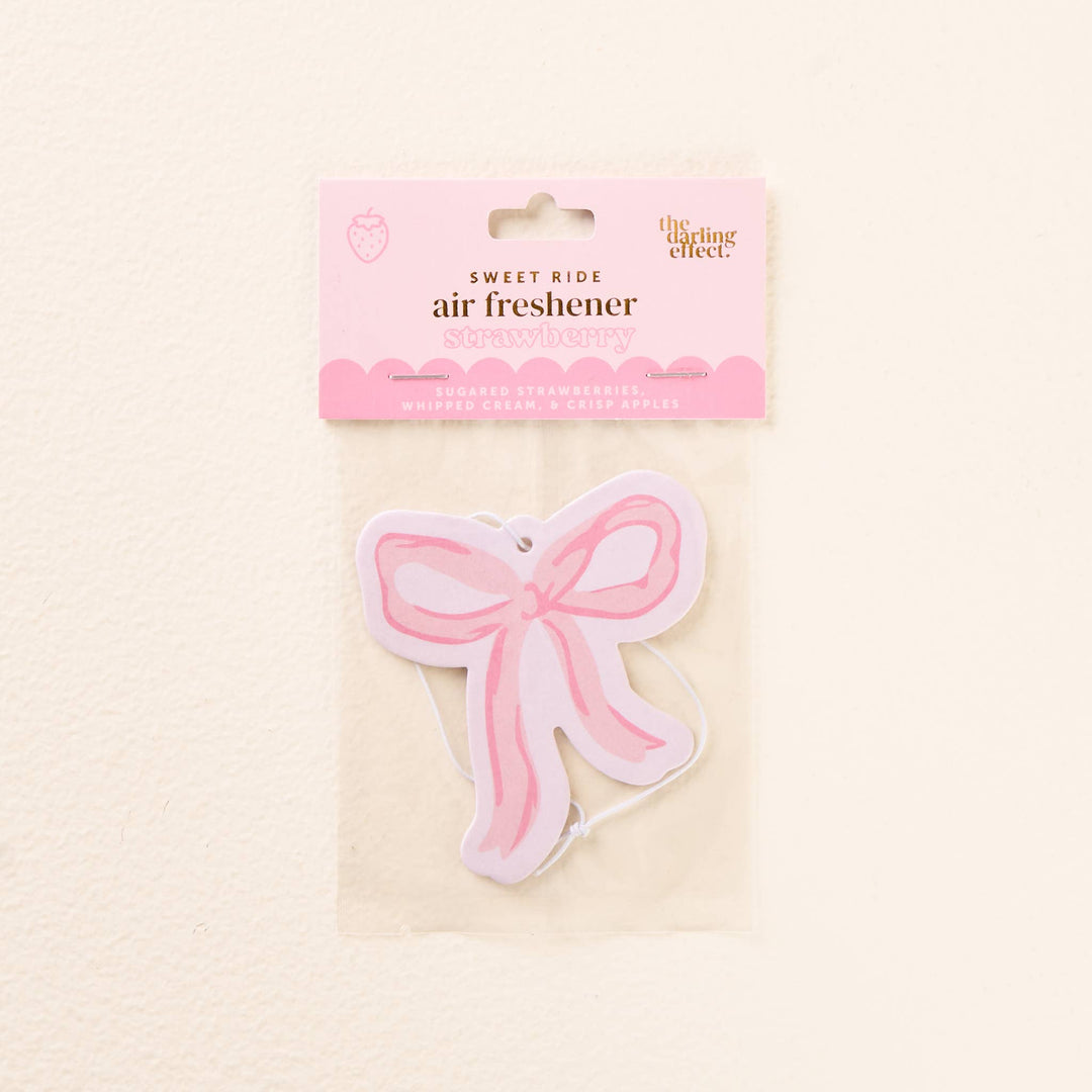 Bow Pink Car Air Freshener