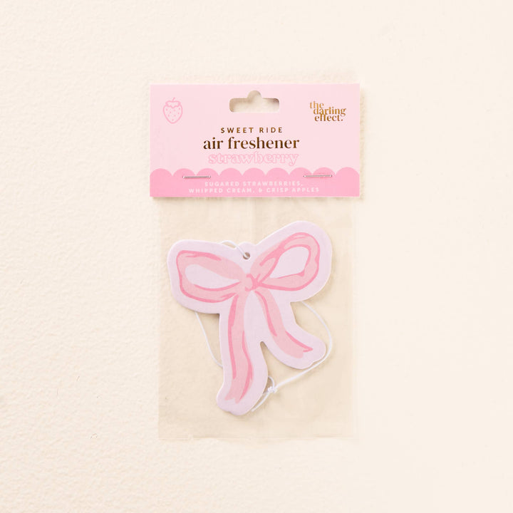 Bow Pink Car Air Freshener