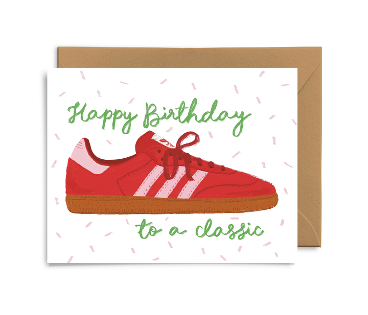 Tennis Shoe Birthday Card