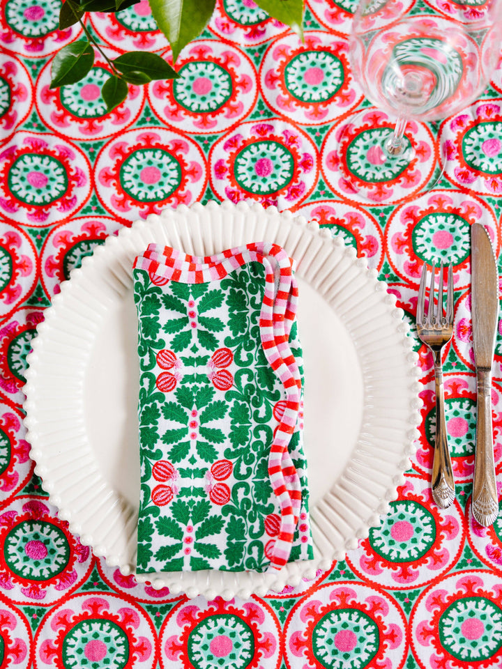 Suzani Tablecloth: 72" x 108"