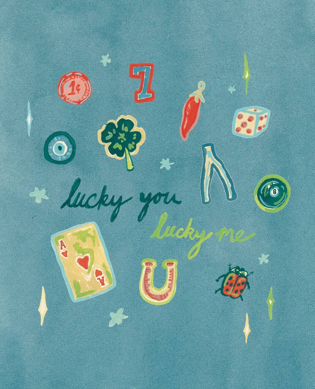 Lucky Icon Print