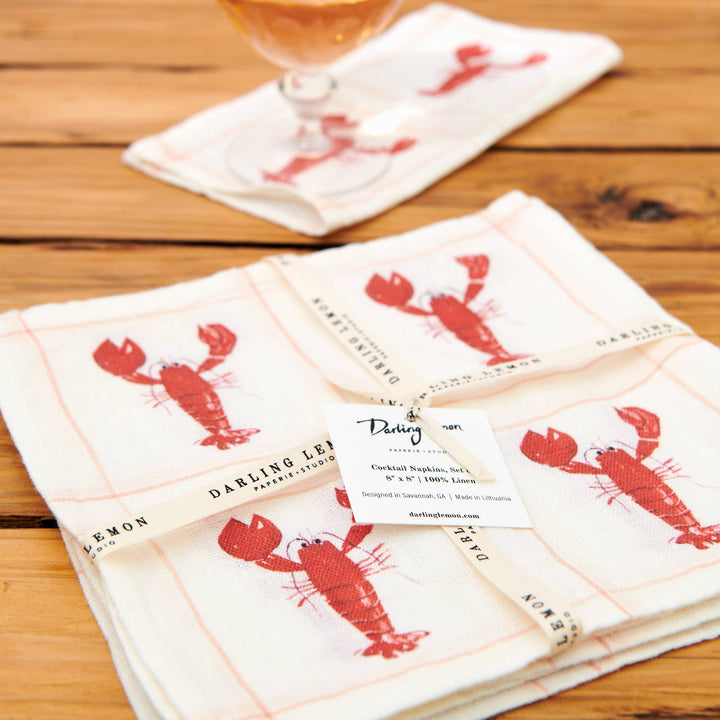 Martini Cocktail Napkins Set