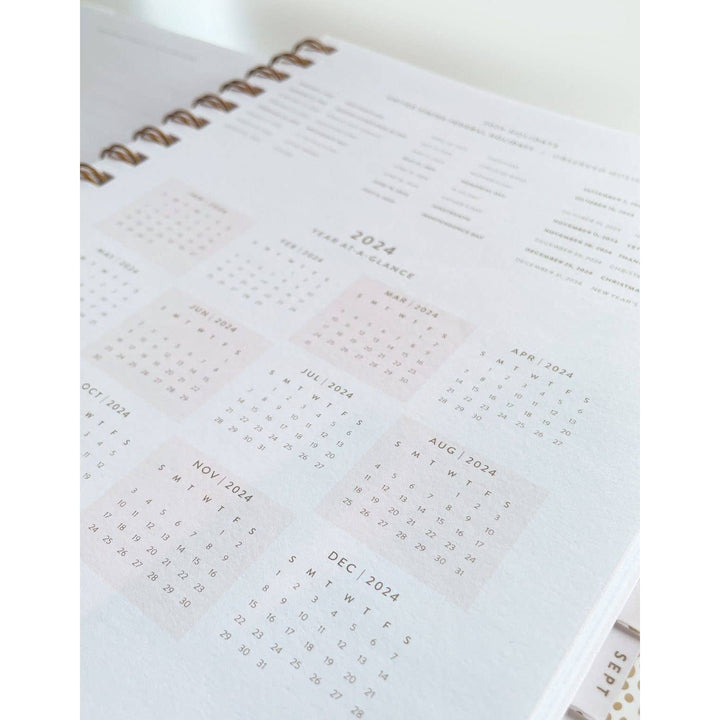 Great Year 2024 Spiral Bound Planner