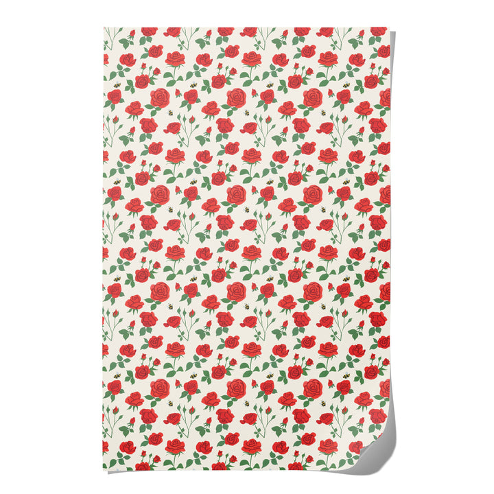 Blooming Roses Wrapping Paper