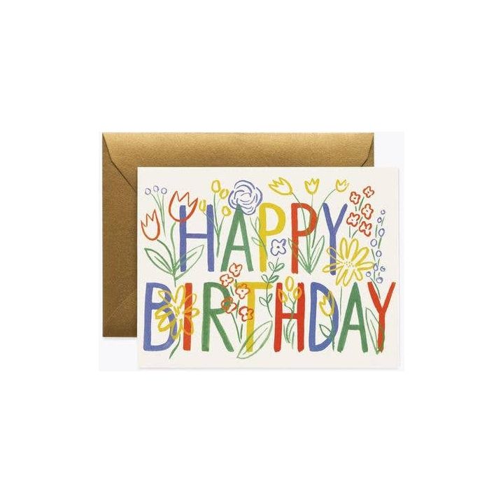 Brushstroke Birthday Card