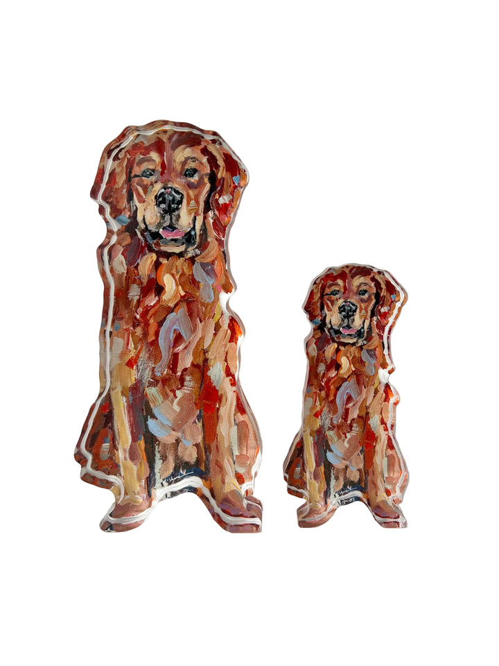 Acrylic Red Golden Retriever
