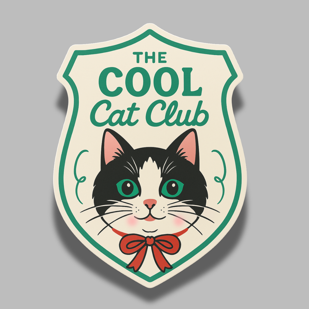 Cool Cat Club Sticker