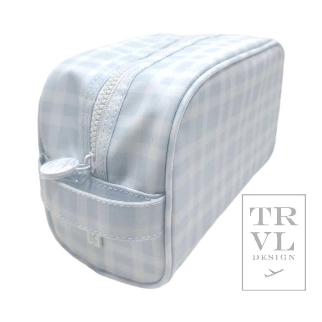 Stow It Pimlico Plaid Blue Dopp Bag