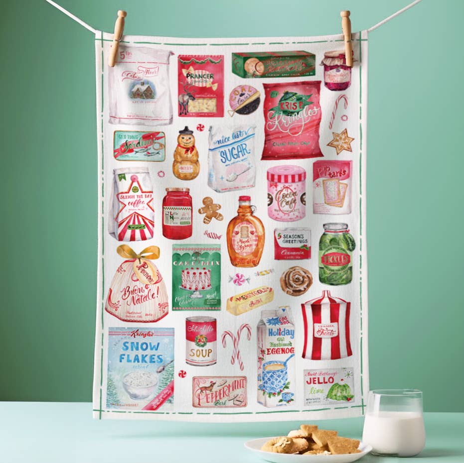 Santa's Pantry Tea Towel