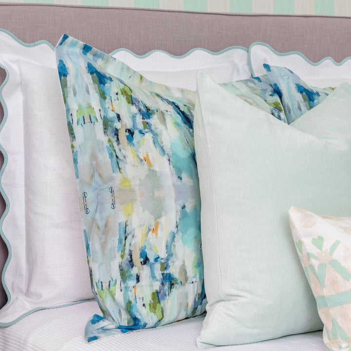 Robin's Egg Solid Velvet Pillow