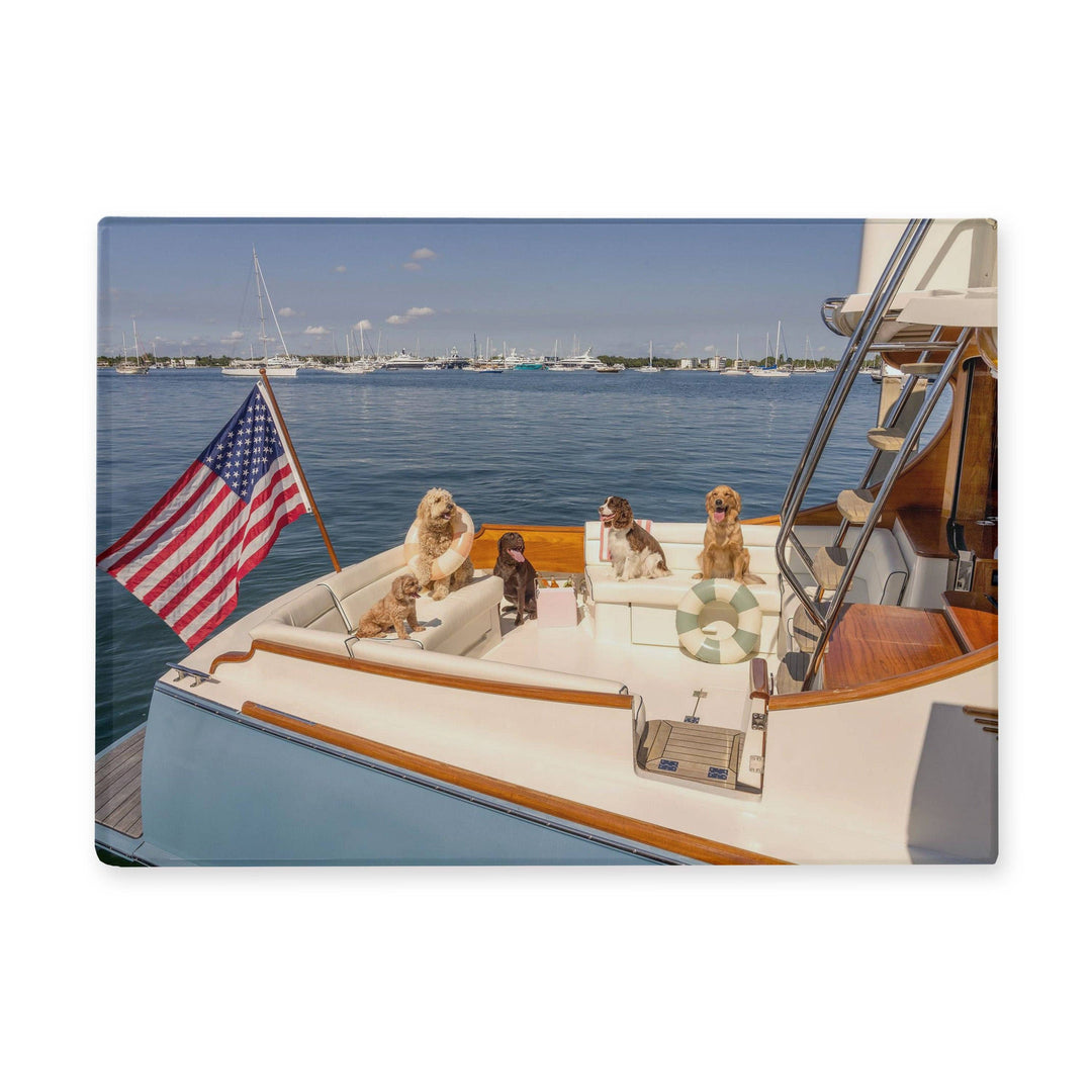 Dog Boat Cutting Board