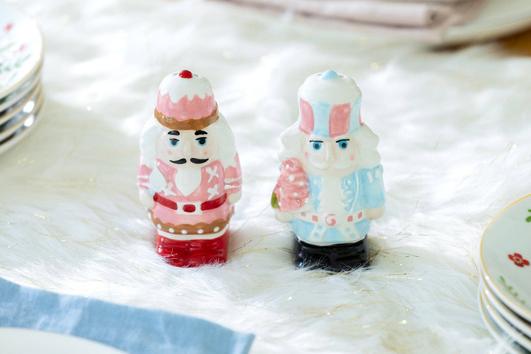 Pastel Nutcrackers Salt and Pepper Set